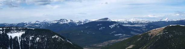 Looking towards High Rock Range. Isola Peak at center