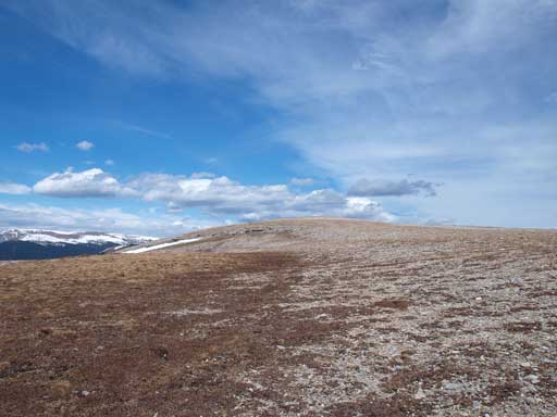 The summit ridge was flat and long