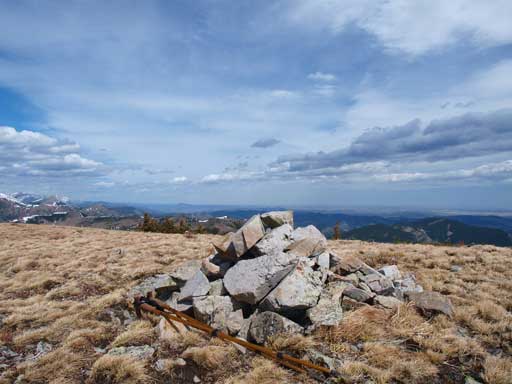 The summit cairn