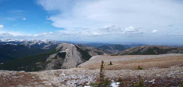 Great view from the summit ridge