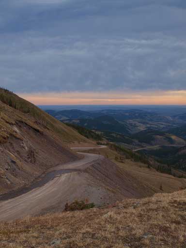 Looking down Highway 532