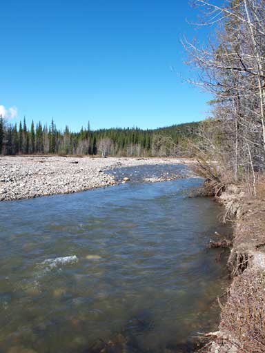 Now we'd made to Rock Creek. It's more like a river though.