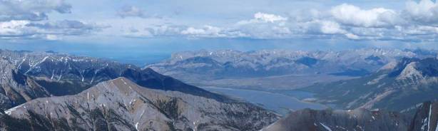 Miette Range and Jasper Lake area.