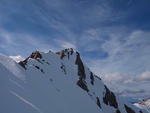 Looking back towards the summit