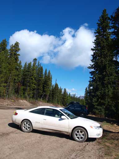 Ben's car at trail-head.