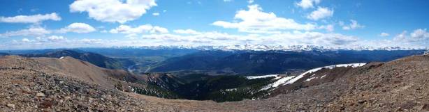 Panorama of the mountain side
