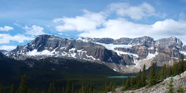Crowfoot Mountain and Crowfoot Glacier