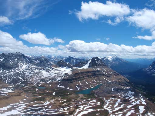 Dolomite Peak with Lake Katherine below
