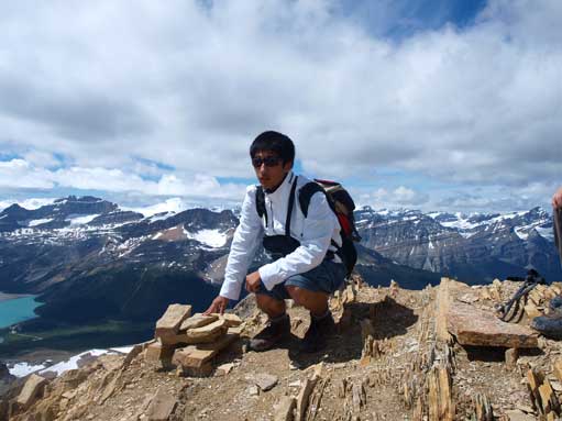 Me on the false summit