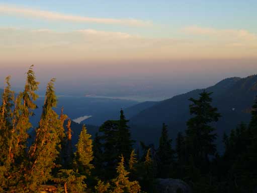 The smoke did intensify the evening colours