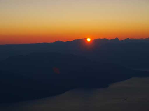 Sun almost got down!