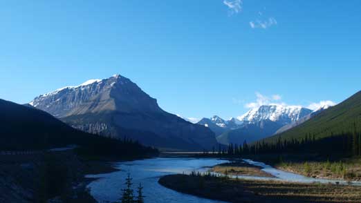 Tangle Ridge, our objective, on left
