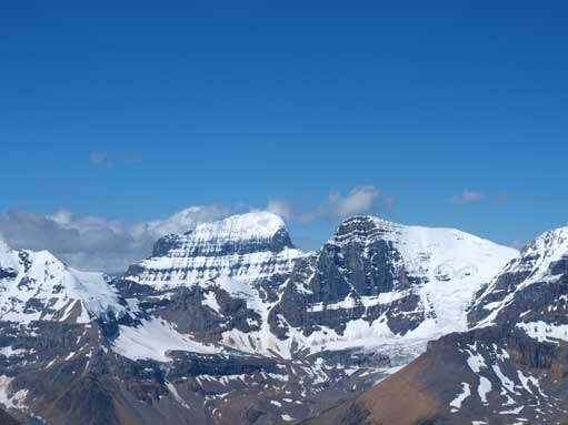 A closer look at Alberta. To the right of it is Mount Wooley
