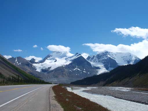 Athabasca and Andromeda from the Parkway