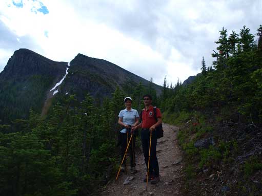Hiking up Saddleback Trail