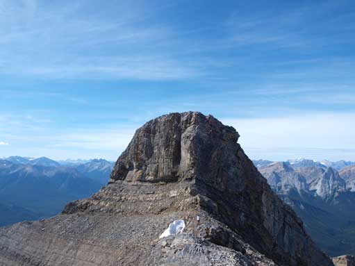 Looking back at false summit