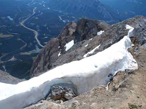 There was still snow on the top. 