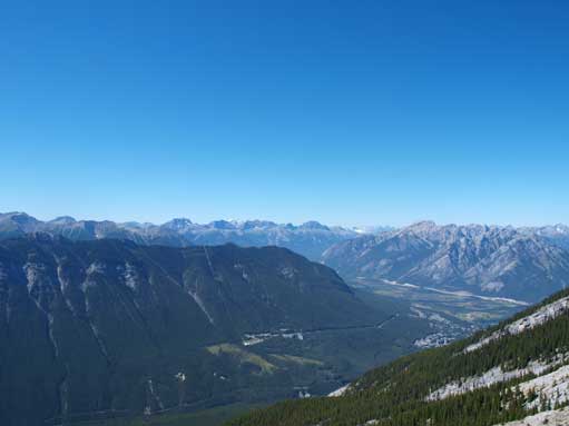 It was a bluebird day. Gorgeous view