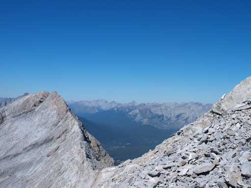 Looking through the col between 1st peak and 2nd peak