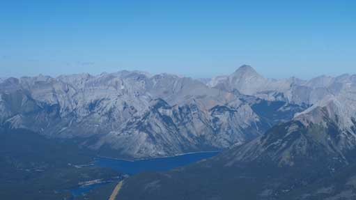 Lake Minnewanka Area. The big mountain is Aylmer