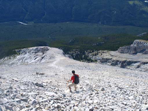 Descending / scree skiing. I was nervous on this too...