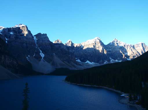 The classic shot of Moraine Lake