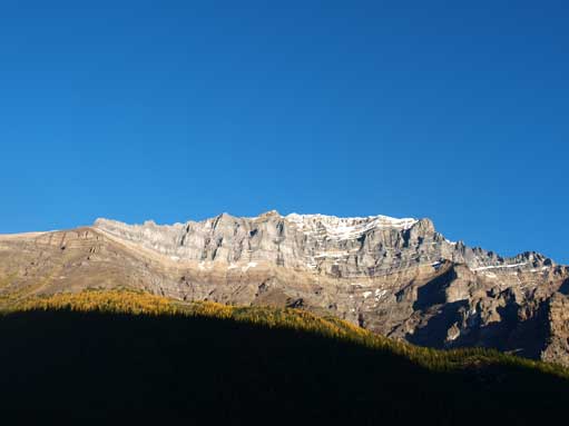 Temple seen from Moraine Lake viewpoint