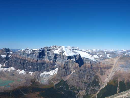 Mount Lefroy and its glacier