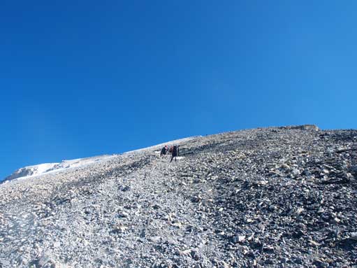 The upper slope. What a slog that was...