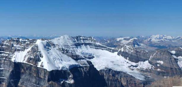 Looking down at the infamous 11,000ers - Lefroy and Victoria S&N