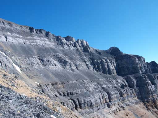 Looking at the massive SW face from descent