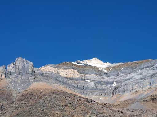 Looking back at Mount Temple