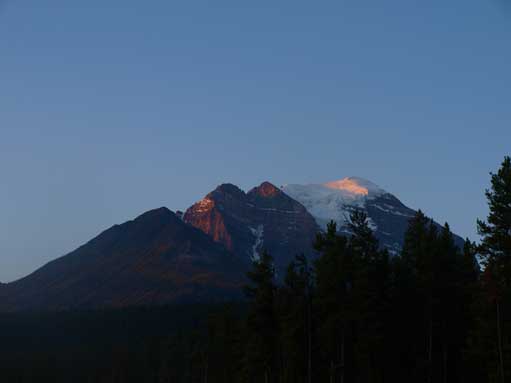 Alpenglow on Mount Temple