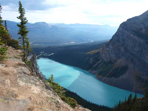 Looking down towards Lake Louise