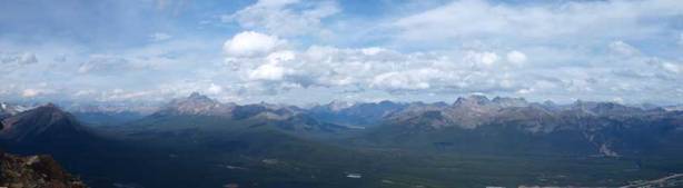 Panorama of Upper Bow Valley
