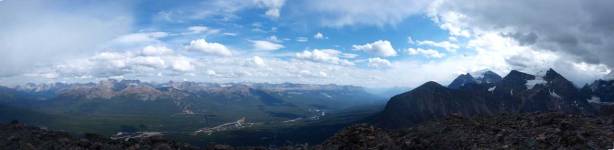 Partial Summit Panorama. Click to view large size
