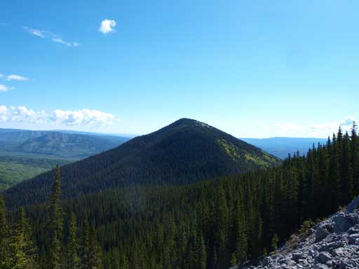 Looking back towards Black Cat Mountain