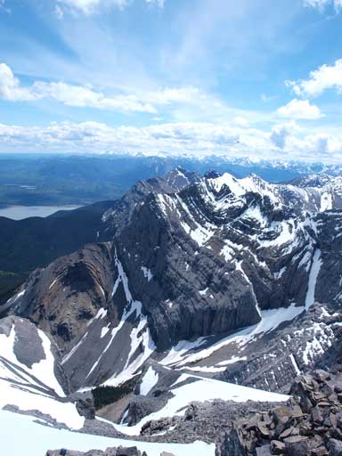 Looking down at the bowl where we came up from