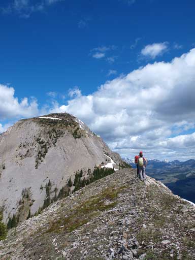 Ridge-walk to get to the base of false summit