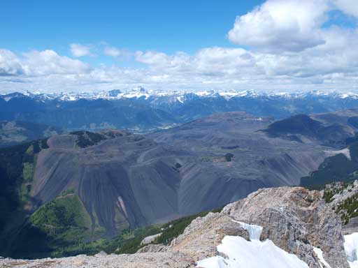 The giant mine on top of Baldy Mountain. They made the mountain baldy...