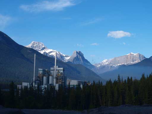 Exshaw Plant from Grotto Canyon Trail