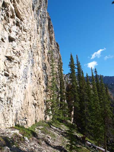 Circumvent it on climber's right side