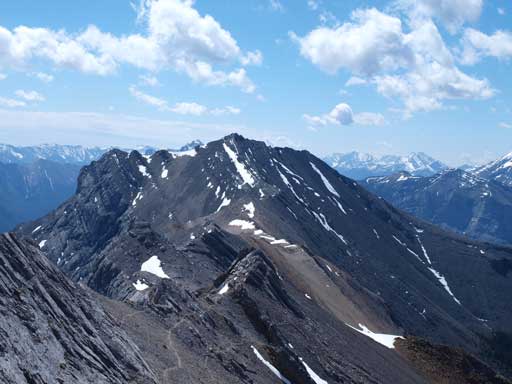 Looking back towards Gap Peak