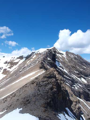Looking back towards this unnamed bump