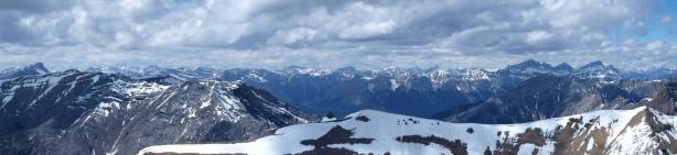 Looking west towards the familiar Bow Valley peaks