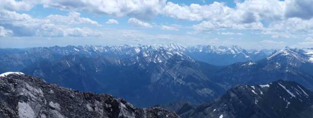 The peaks south of Highway 1 look small from here. 