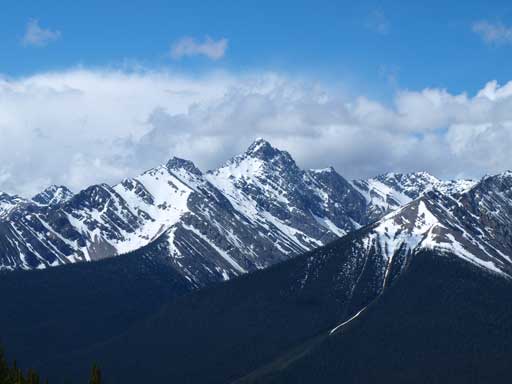 One of the prominent peaks on Sundance Range