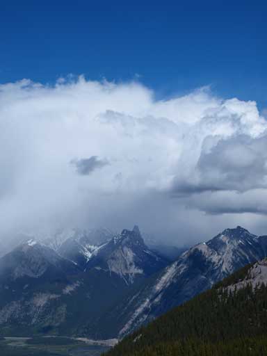 Mount Louis, the impressive one in Sawback Range