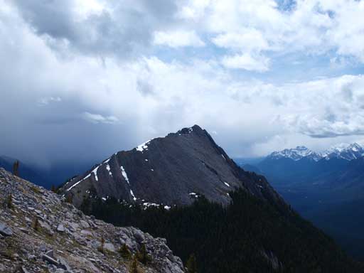 The clouds passed by and I was on my way to the 4th summit (true summit)