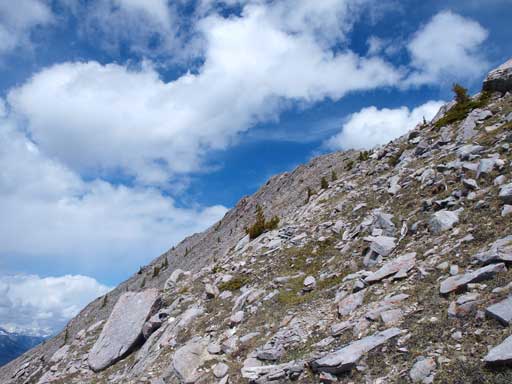 I bypassed the 3rd summit on its west side